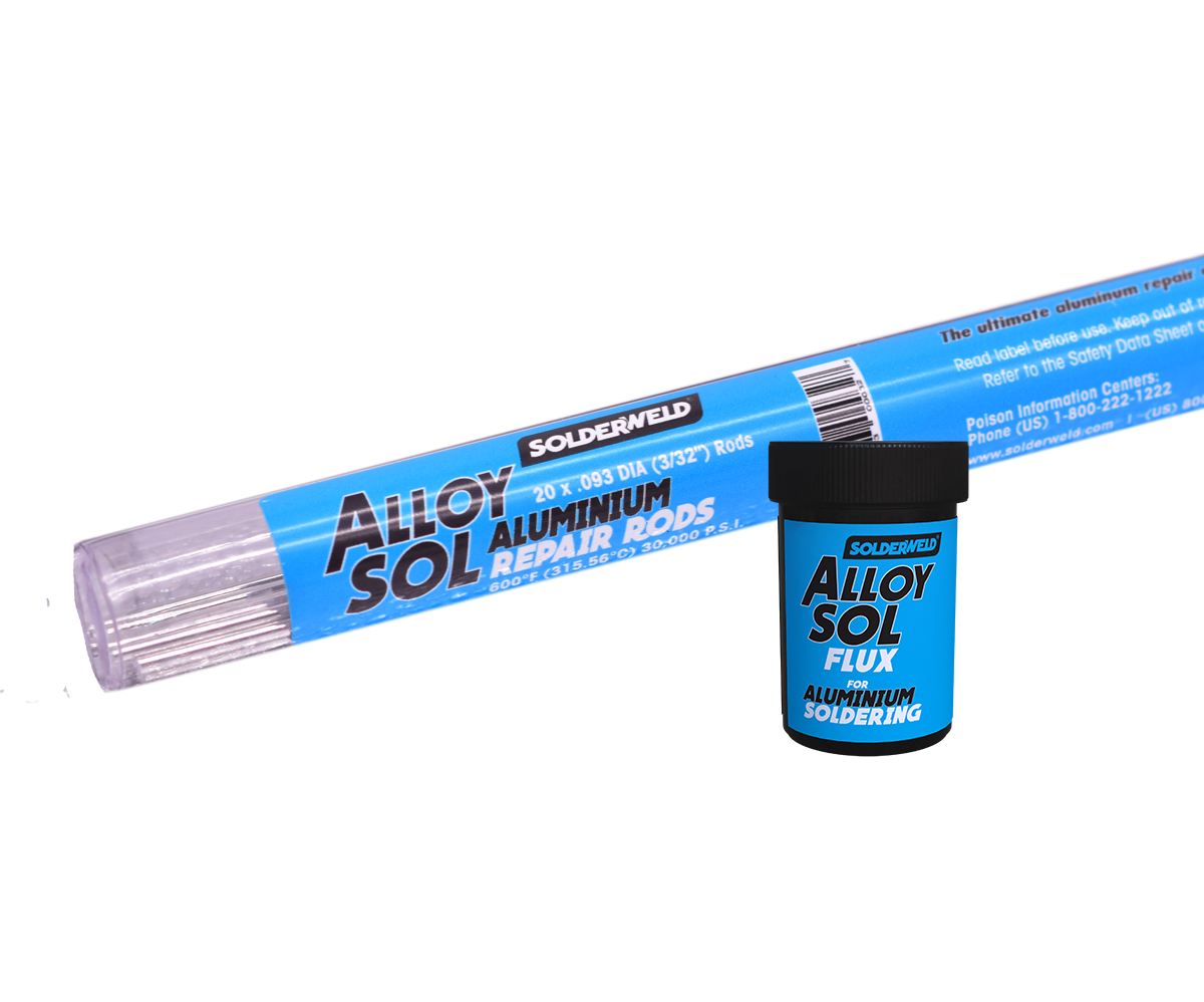 solol ソルオル solworks Alloy Sol Aluminum Repair Rods and Flux Bundle