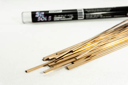 Sil Sol 5 - 5% Sil-Phos Brazing Rods FLAT ( Rods .05" x .125" x 18" Long ) 1 lb*