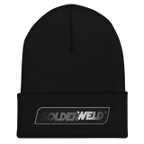 SolderWeld Black and Gray Cuffed Beanie