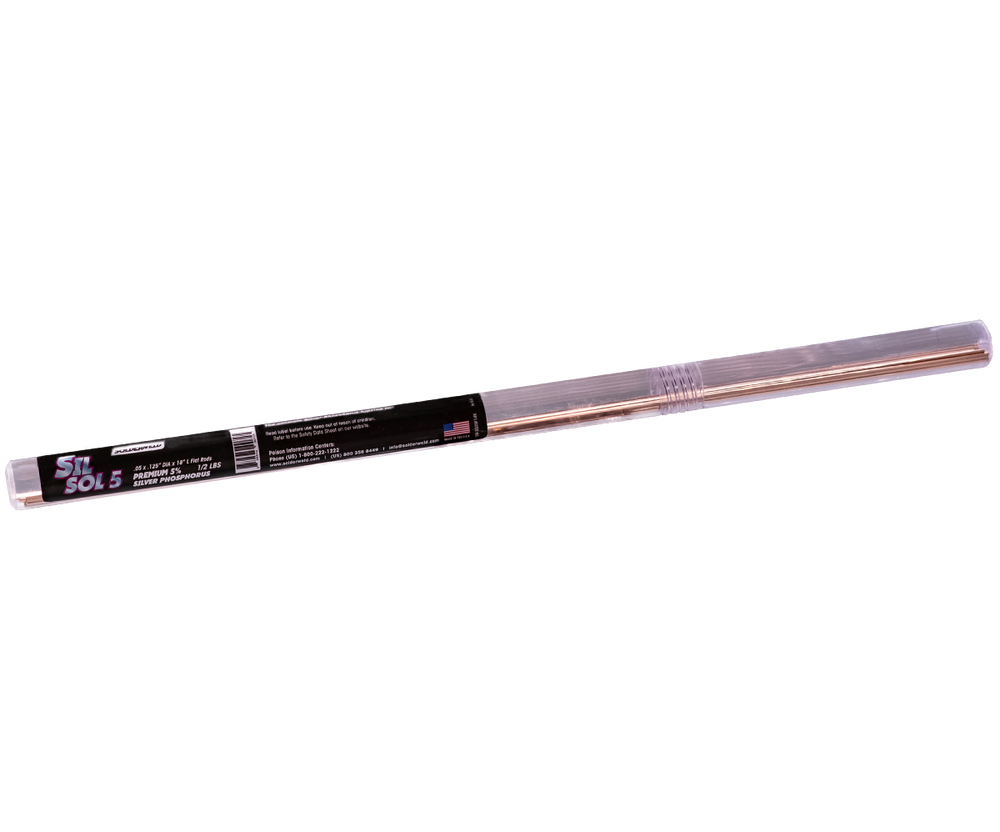 Sil Sol 5 - 5% Sil-Phos Brazing Rods FLAT ( Rods .05
